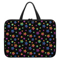 Rainbow Stars Pattern Print Laptop Sleeve With Handle