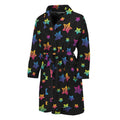 Rainbow Stars Pattern Print Men's Bathrobe
