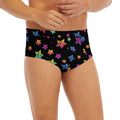Rainbow Stars Pattern Print Men's Briefs
