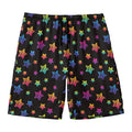 Rainbow Stars Pattern Print Men's Swim Trunks
