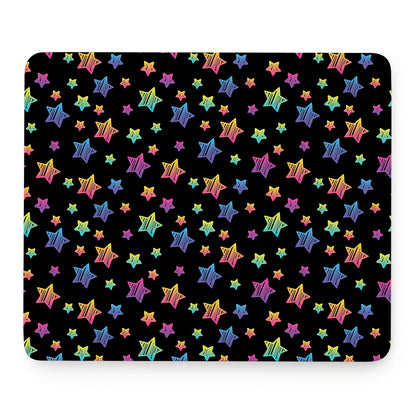 Rainbow Stars Pattern Print Mouse Pad