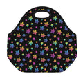 Rainbow Stars Pattern Print Neoprene Lunch Bag