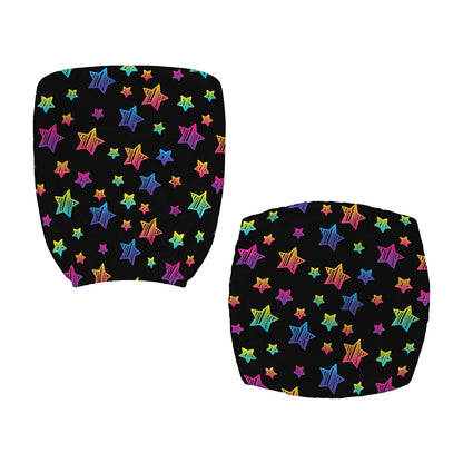 Rainbow Stars Pattern Print Office Chair Cover