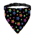 Rainbow Stars Pattern Print Over The Collar Dog Bandana