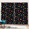 Rainbow Stars Pattern Print Pencil Pleat Curtains