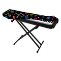 Rainbow Stars Pattern Print Piano Keyboard Cover