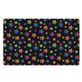 Rainbow Stars Pattern Print Polyester Doormat