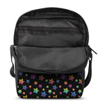 Rainbow Stars Pattern Print Rectangular Crossbody Bag