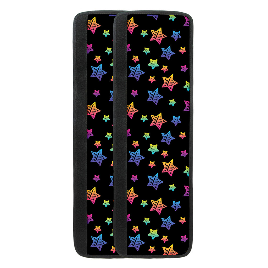 Rainbow Stars Pattern Print Refrigerator Handle Covers