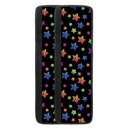 Rainbow Stars Pattern Print Refrigerator Handle Covers