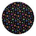 Rainbow Stars Pattern Print Round Blanket