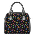 Rainbow Stars Pattern Print Shoulder Handbag