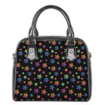Rainbow Stars Pattern Print Shoulder Handbag