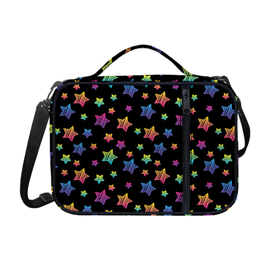Rainbow Stars Pattern Print Shoulder Strap Bible Bag
