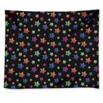 Rainbow Stars Pattern Print Tapestry