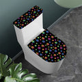 Rainbow Stars Pattern Print Toilet Lid And Tank Cover Set