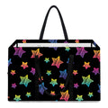 Rainbow Stars Pattern Print Utility Tote Bag
