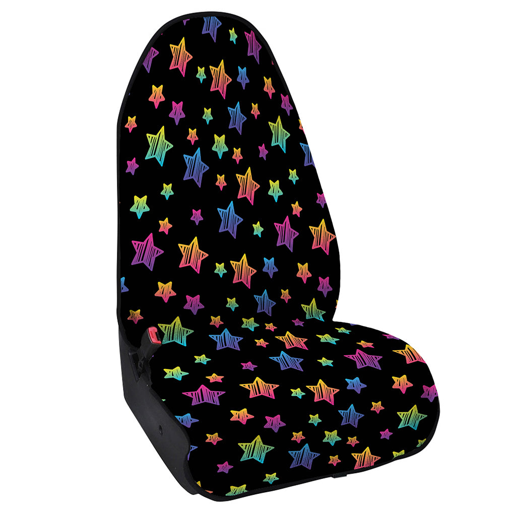 Rainbow Stars Pattern Print Waterproof Car Seat Cover