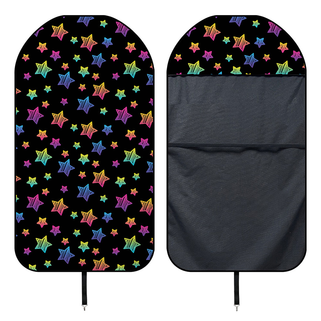 Rainbow Stars Pattern Print Waterproof Car Seat Cover