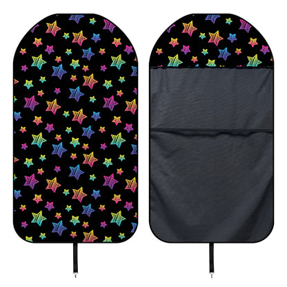 Rainbow Stars Pattern Print Waterproof Car Seat Cover