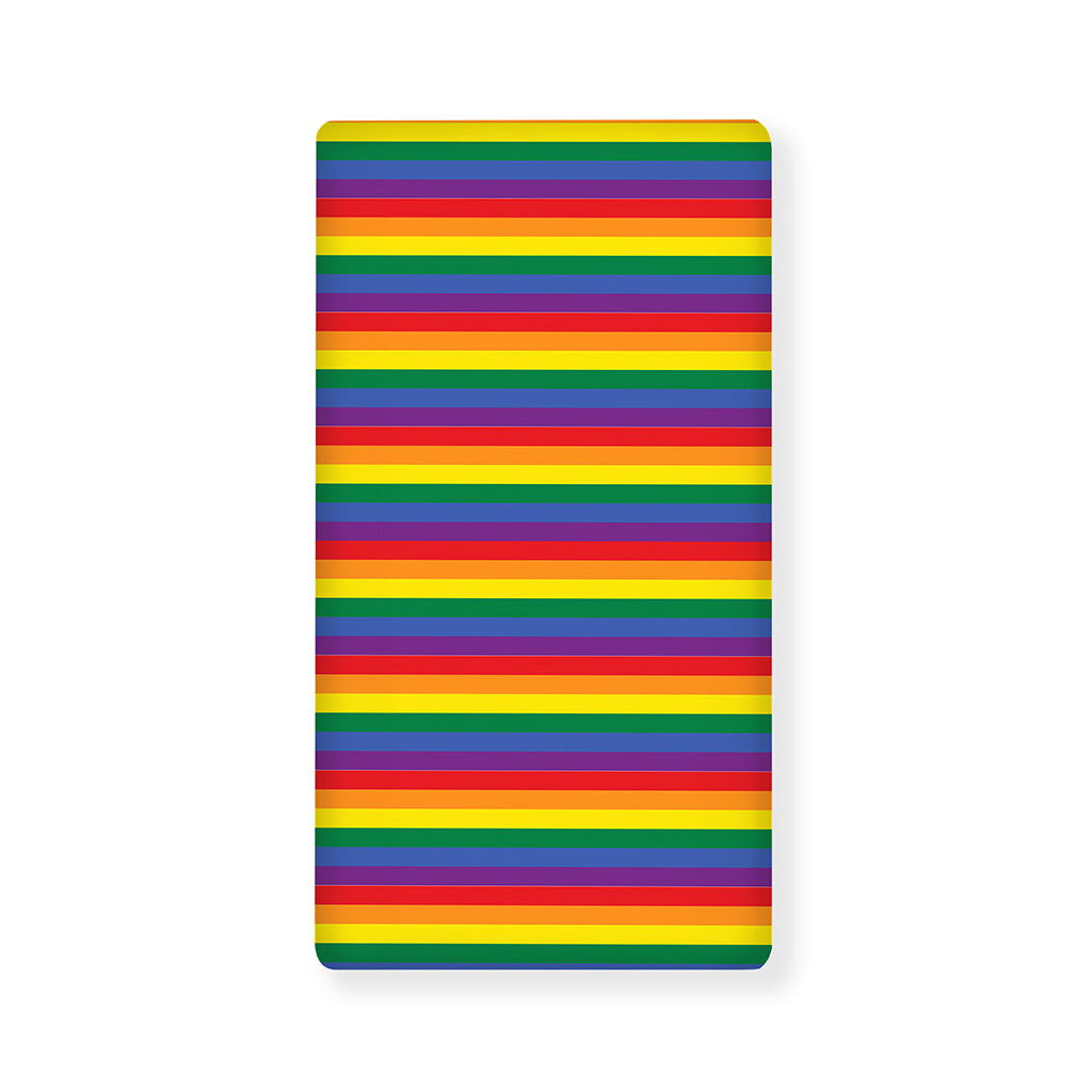 Rainbow Stripe Print Baby Crib Sheet