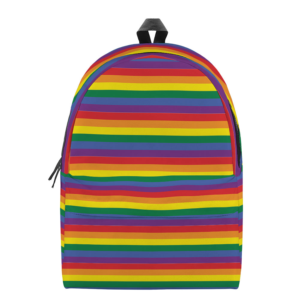 Rainbow Stripe Print Backpack