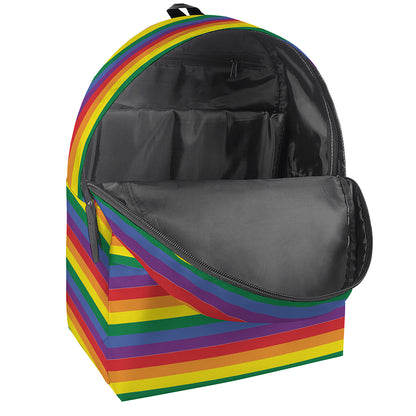 Rainbow Stripe Print Backpack