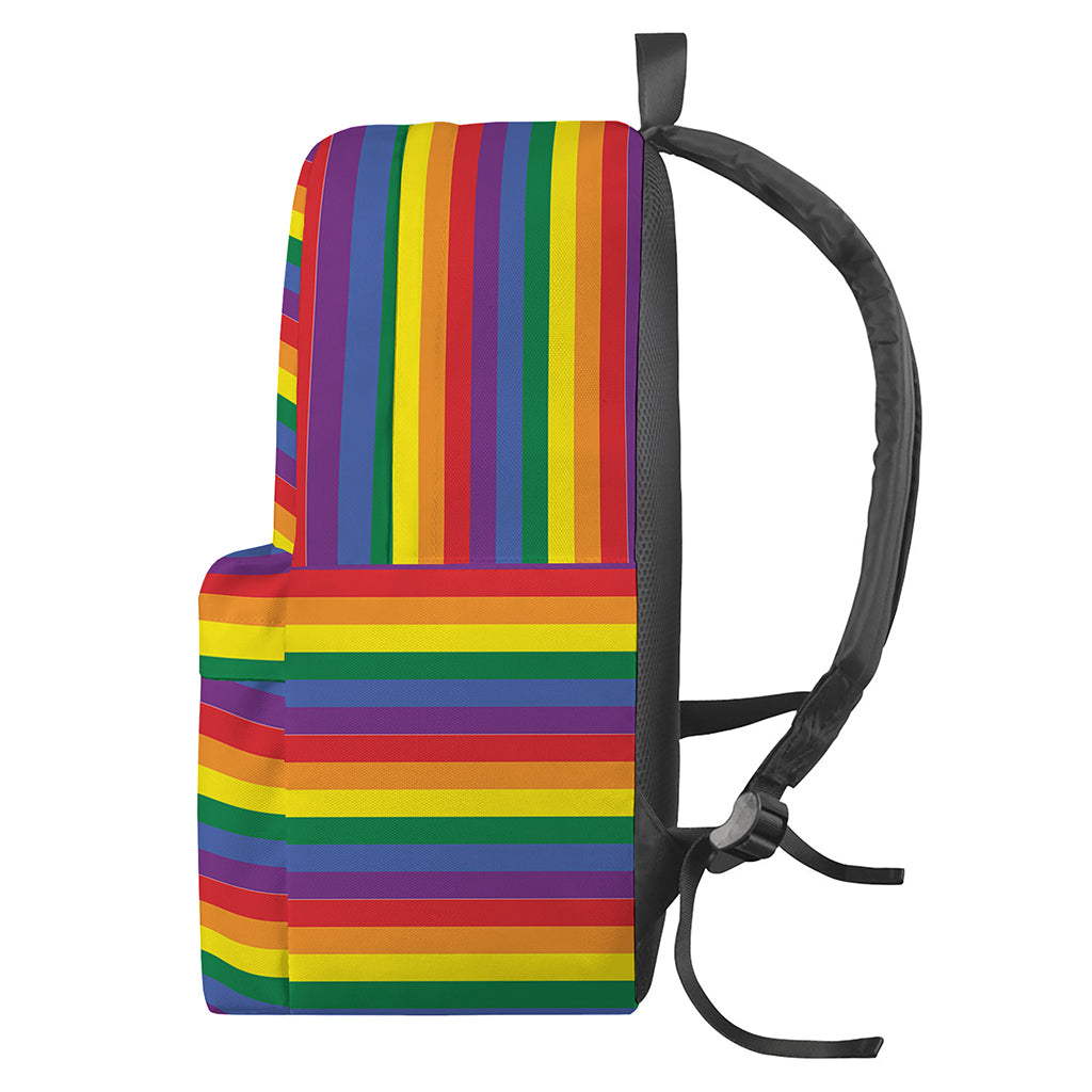 Rainbow Stripe Print Backpack