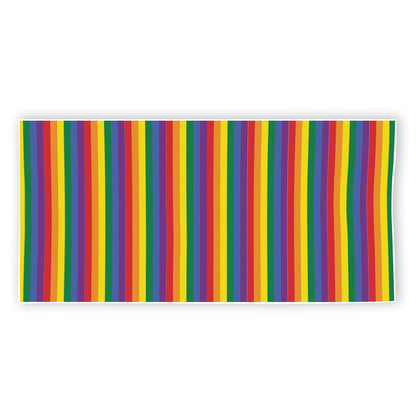 Rainbow Stripe Print Beach Towel