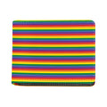 Rainbow Stripe Print Bifold Wallet