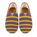Rainbow Stripe Print Casual Shoes