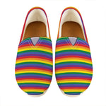 Rainbow Stripe Print Casual Shoes