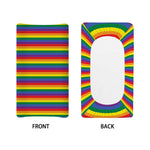 Rainbow Stripe Print Changing Pad Cover