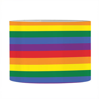 Rainbow Stripe Print Drum Lamp Shade