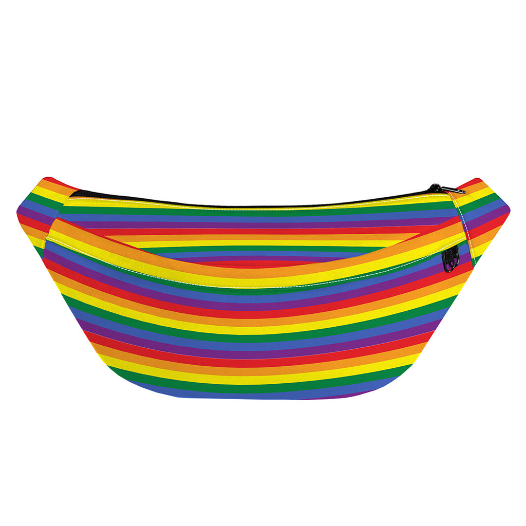 Rainbow Stripe Print Fanny Pack