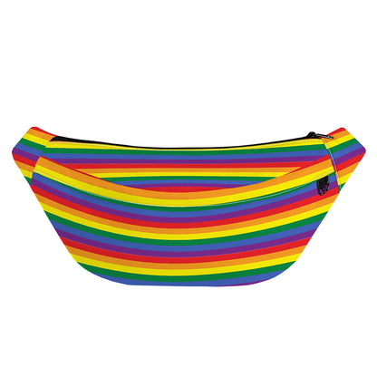 Rainbow Stripe Print Fanny Pack