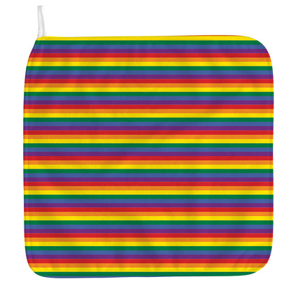 Rainbow Stripe Print Hand Towel