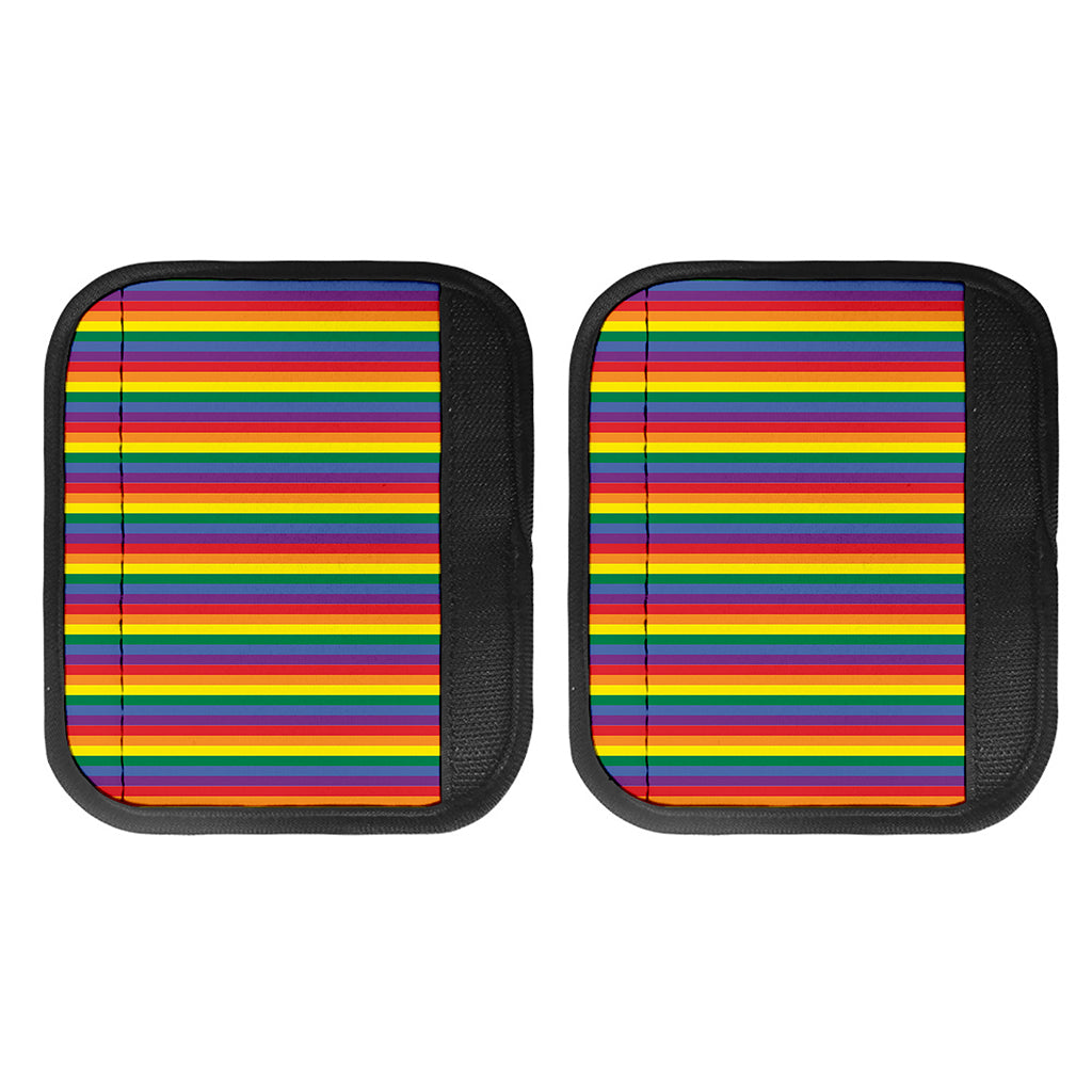 Rainbow Stripe Print Handle Covers