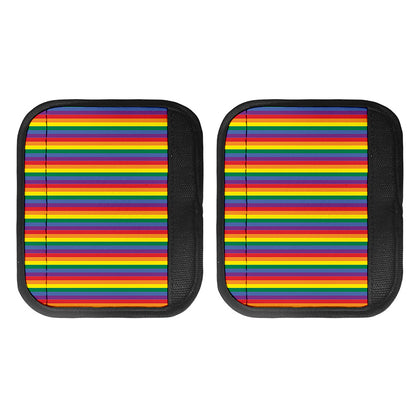 Rainbow Stripe Print Handle Covers