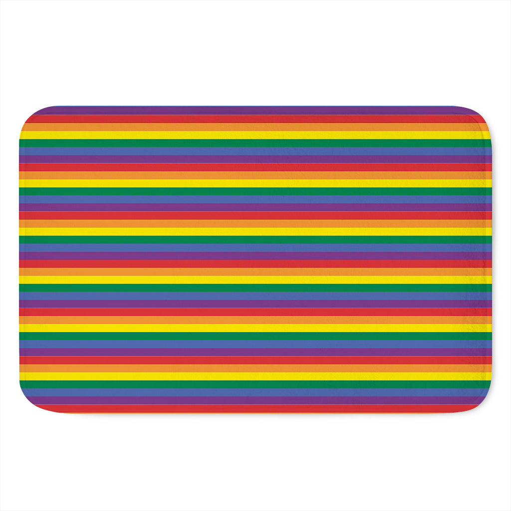 Rainbow Stripe Print Indoor Door Mat