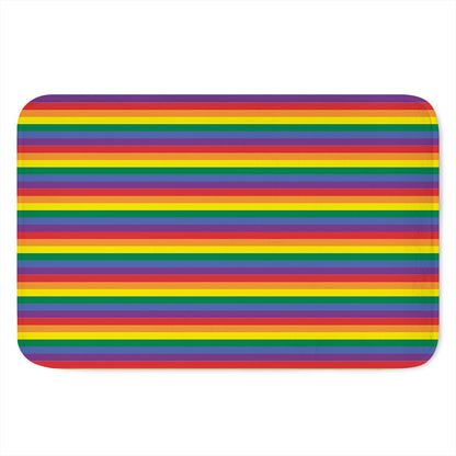 Rainbow Stripe Print Indoor Door Mat