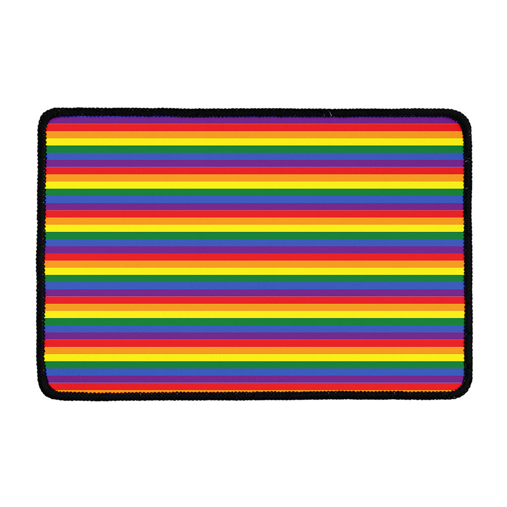 Rainbow Stripe Print Kitchen Mat