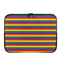 Rainbow Stripe Print Laptop Sleeve