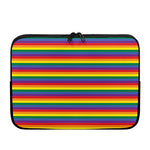 Rainbow Stripe Print Laptop Sleeve