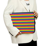 Rainbow Stripe Print Laptop Sleeve