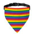 Rainbow Stripe Print Over The Collar Dog Bandana