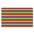 Rainbow Stripe Print Polyester Doormat