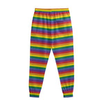Rainbow Stripe Print Sweatpants