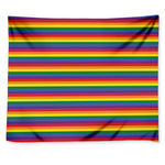 Rainbow Stripe Print Tapestry