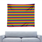Rainbow Stripe Print Tapestry